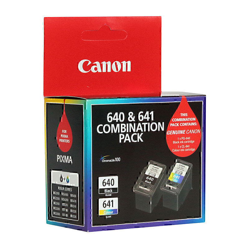 Canon PG640 CL641 Genuine Twin Pack Ink Cartridges – Black & Colour Combo
