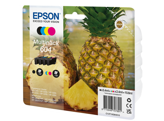 Epson 604 4 Ink Value Pack C13T10G692