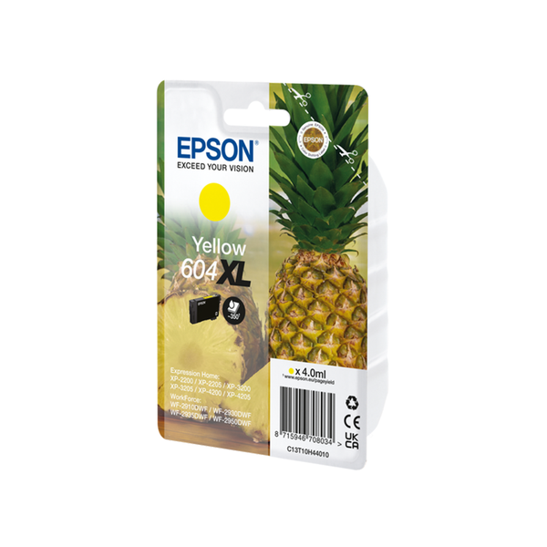 Epson 604XL Yellow Ink Cart C13T10H492