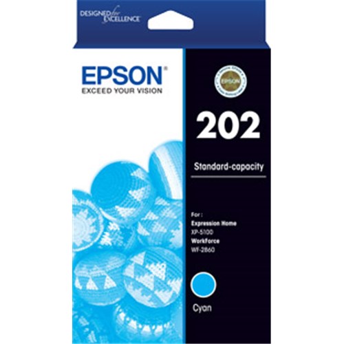 Epson 202 Cyan Ink Cart C13T02N292