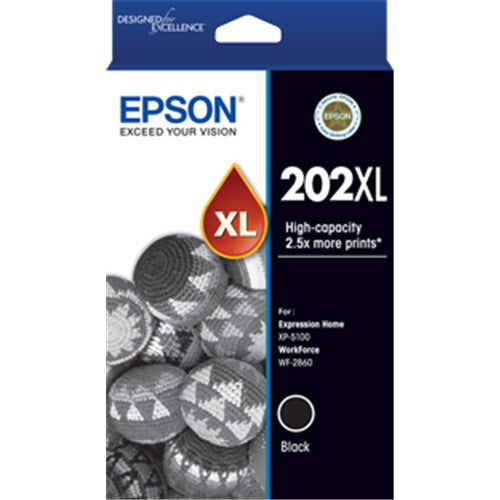 Epson 202XL Black Ink Cart C13T02P192