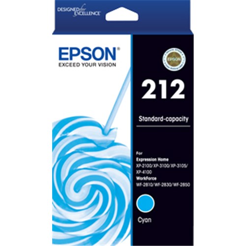 Epson 212 Cyan Ink Cart C13T02R292