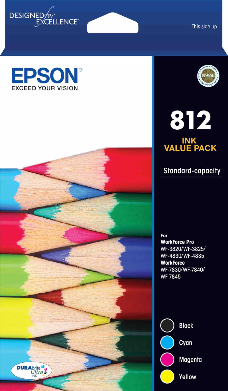 Epson 812 4 Ink Value Pack C13T05D692