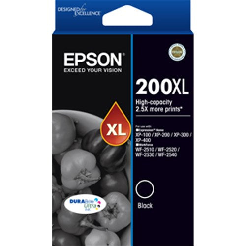 Epson 200XL Black Ink Cart C13T201192