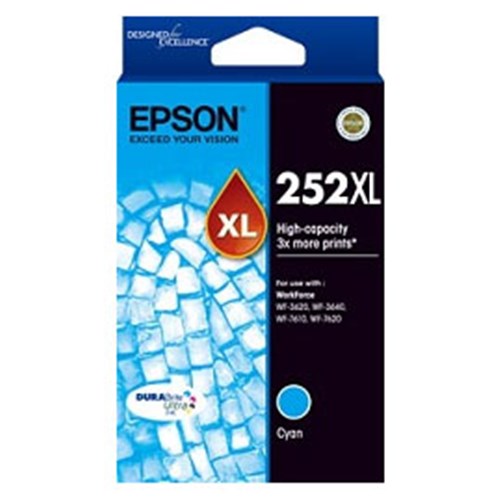 Epson 252XL Cyan Ink Cart C13T253292