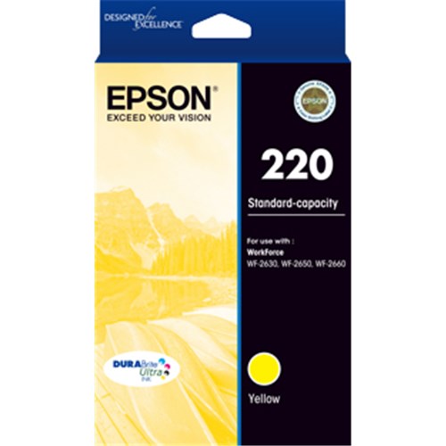 Epson 220 Yellow Ink Cart C13T293492