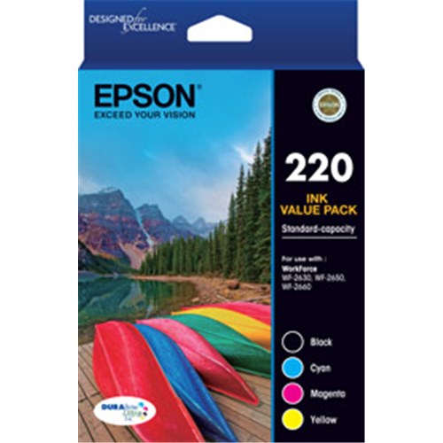 Epson 220 4 Ink Value Pack C13T293692