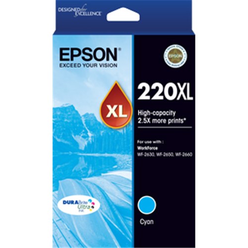 Epson 220XL Cyan Ink Cart C13T294292