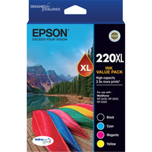 Epson 220XL 4 Ink Value Pack C13T294692