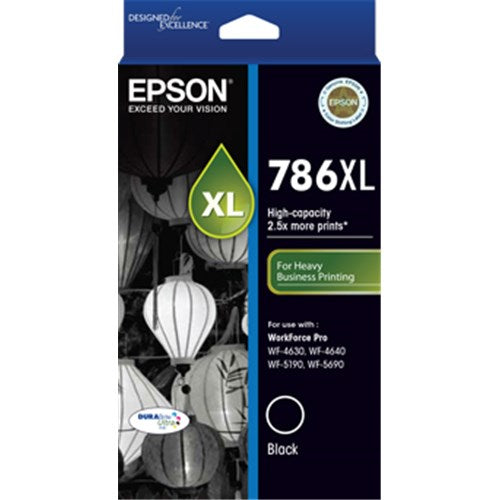 Epson 786XL Black Ink Cart C13T787192