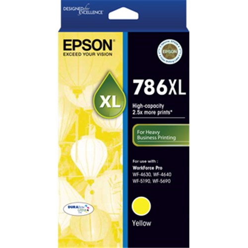 Epson 786XL Yellow Ink Cart C13T787492