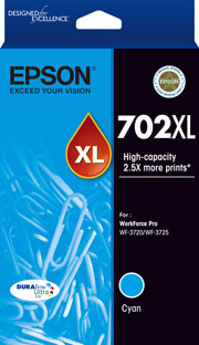 Epson 702XL Cyan Toner Cartridge C13T345292