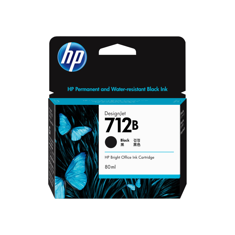 HP 712B 80ml Black Ink Cartridge 3ED29A