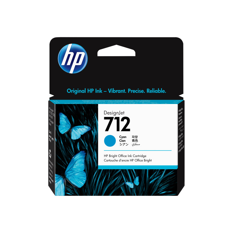 HP 712 29ml Cyan Ink Cartridge 3ED67A