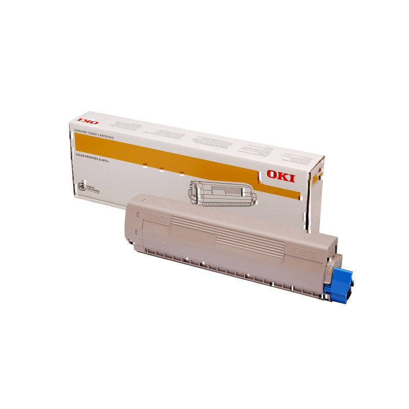 OKI 45862841 Genuine Yellow Toner Cartridge 7300 Pages for MC853 MC873 Printer