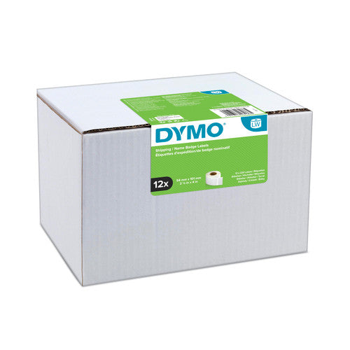 Dymo Label Writer Shipping Labels 54mm x 101mm - 12 Rolls