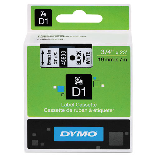 Dymo D1 Label Cassette 19mm x 7M - Black on White