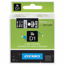 Dymo D1 Label Cassette 19mm x 7M - White on Black