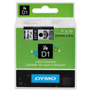 Dymo D1 Label Cassette 24mm x 7M - Black on Clear