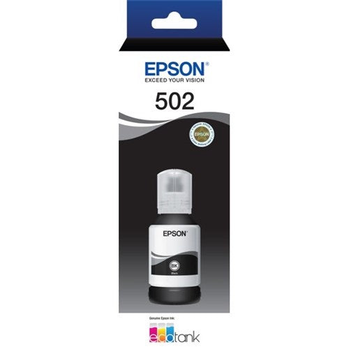 Epson T502 Blk EcoTank Bottle C13T03K192