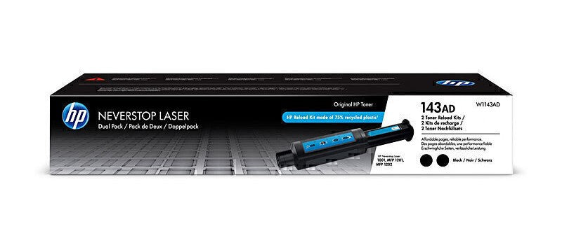 HP #143AD Twin Pack W1143AD